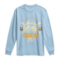 Brewski Skiing Beer Long Sleeve Shirt Funny Skiing Skier Ski Vacation - Wonder Print Shop