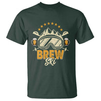 Brewski Skiing Beer T Shirt Funny Skiing Skier Ski Vacation - Wonder Print Shop