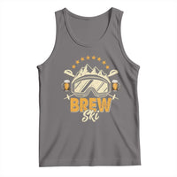 Brewski Skiing Beer Tank Top Funny Skiing Skier Ski Vacation - Wonder Print Shop