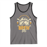 Brewski Skiing Beer Tank Top Funny Skiing Skier Ski Vacation - Wonder Print Shop