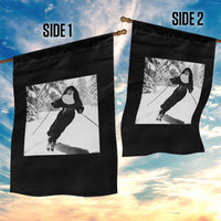 Funny Skiing Nun Graphics Photo Skier Winter Sport Garden Flag - Wonder Print Shop