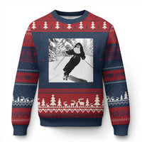 Funny Skiing Nun Graphics Photo Skier Winter Sport Ugly Christmas Sweater - Wonder Print Shop