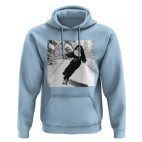 Funny Skiing Nun Graphics Photo Skier Winter Sport Hoodie - Wonder Print Shop