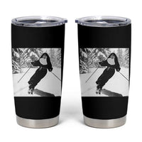 Funny Skiing Nun Graphics Photo Skier Winter Sport Tumbler Cup - Wonder Print Shop