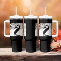 Funny Skiing Nun Graphics Photo Skier Winter Sport Tumbler With Handle - Wonder Print Shop