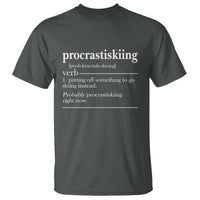 Funny Procrastiskiing Definition Skiing Snow Ski Sports Lover T Shirt - Wonder Print Shop