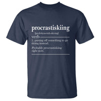 Funny Procrastiskiing Definition Skiing Snow Ski Sports Lover T Shirt - Wonder Print Shop