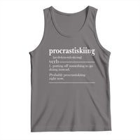 Funny Procrastiskiing Definition Skiing Snow Ski Sports Lover Tank Top - Wonder Print Shop