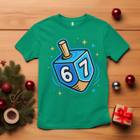 Funny 67 Hanukkah Dreidel T Shirt Chanukah Star Of David - Wonder Print Shop