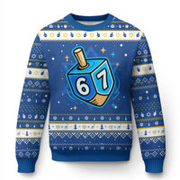Funny 67 Chanukah Dreidel Hanukkah Ugly Sweater Star Of David - Wonder Print Shop