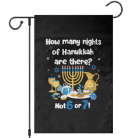 Funny 67 Hanukkah Garden Flag How Many Nights Of Hanukkah Are There Not 6 or 7 - Wonder Print Shop