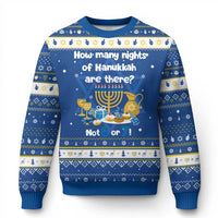 Funny 67 Hanukkah Hanukkah Ugly Sweater How Many Nights Of Hanukkah Are There Not 6 or 7 - Wonder Print Shop