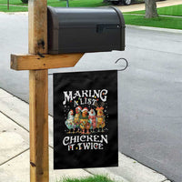 Making A List Chicken It Twice Garden Flag Funny Christmas Chicken - Wonder Print Shop
