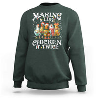 Making A List Chicken It Twice Sweatshirt Funny Christmas Chicken - Wonder Print Shop
