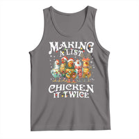 Making A List Chicken It Twice Tank Top Funny Christmas Chicken - Wonder Print Shop