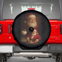 Funny Christmas Santa Drinking Milk Dank Meme Spare Tire Cover - Wonder Print Shop