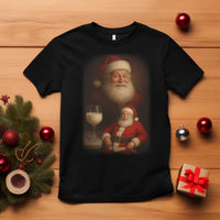 Funny Christmas Santa Drinking Milk Dank Meme T Shirt - Wonder Print Shop