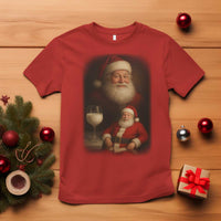 Funny Christmas Santa Drinking Milk Dank Meme T Shirt - Wonder Print Shop