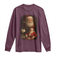 Funny Christmas Santa Drinking Milk Dank Meme Long Sleeve Shirt - Wonder Print Shop