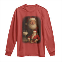 Funny Christmas Santa Drinking Milk Dank Meme Long Sleeve Shirt - Wonder Print Shop