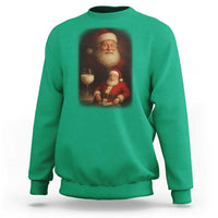 Funny Christmas Santa Drinking Milk Dank Meme Sweatshirt - Wonder Print Shop