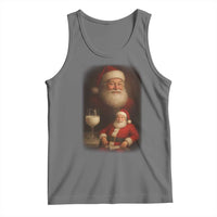 Funny Christmas Santa Drinking Milk Dank Meme Tank Top - Wonder Print Shop