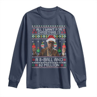 Funny Christmas Billy Meme Long Sleeve Shirt All I Want For Christmas Is A 8 Ball And 2 Million Dollars - Wonder Print Shop