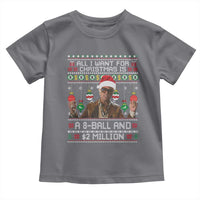 Funny Christmas Billy Meme Toddler T Shirt All I Want For Christmas Is A 8 Ball And 2 Million Dollars - Wonder Print Shop