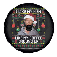 Funny Christmas Jeffrey Dahmer Spare Tire Cover I Like My Men Like My Coffee Ground Up Serial Killer - Wonder Print Shop