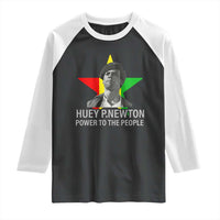 Huey P.Newton Power To The People Raglan Shirt Black Panther Party Black History Month