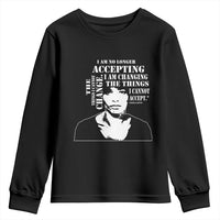 Angela Davis Quotes Youth Sweatshirt I Am No Longer Accepting The Things I Cannot Change Black History Month