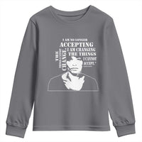 Angela Davis Quotes Youth Sweatshirt I Am No Longer Accepting The Things I Cannot Change Black History Month