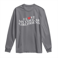 Funny I Love My Cougar Girlfriend Long Sleeve Shirt Boyfriend Valentines Couple Matching
