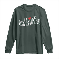 Funny I Love My Cougar Girlfriend Long Sleeve Shirt Boyfriend Valentines Couple Matching
