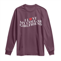 Funny I Love My Cougar Girlfriend Long Sleeve Shirt Boyfriend Valentines Couple Matching