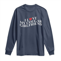 Funny I Love My Cougar Girlfriend Long Sleeve Shirt Boyfriend Valentines Couple Matching