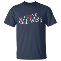 Funny I Love My Cougar Girlfriend T Shirt Boyfriend Valentines Couple Matching