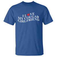 Funny I Love My Cougar Girlfriend T Shirt Boyfriend Valentines Couple Matching