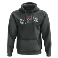 Funny I Love My Cougar Boyfriend Hoodie Girlfriend Valentines Couple Matching