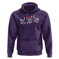 Funny I Love My Cougar Boyfriend Hoodie Girlfriend Valentines Couple Matching