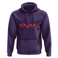 Funny Valentine's Day Xoxo Pink Pickleball Hoodie
