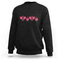 Funny Valentine's Day Xoxo Pink Pickleball Sweatshirt