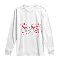 Funny Valentine's Day Nurse Doctor Long Sleeve Shirt Heart Stethoscope