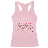 Funny Valentine's Day Nurse Doctor Racerback Tank Top Heart Stethoscope