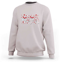 Funny Valentine's Day Nurse Doctor Sweatshirt Heart Stethoscope