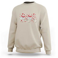 Funny Valentine's Day Nurse Doctor Sweatshirt Heart Stethoscope