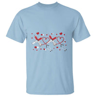 Funny Valentine's Day Nurse Doctor T Shirt Heart Stethoscope