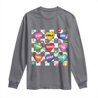 Funny Spanish Candy Heart Valentine's Day Long Sleeve Shirt