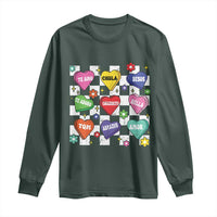 Funny Spanish Candy Heart Valentine's Day Long Sleeve Shirt