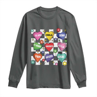 Funny Spanish Candy Heart Valentine's Day Long Sleeve Shirt